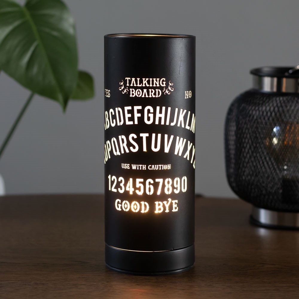 Something Different - Black Talking Board Electric Tafellamp - Zwart
